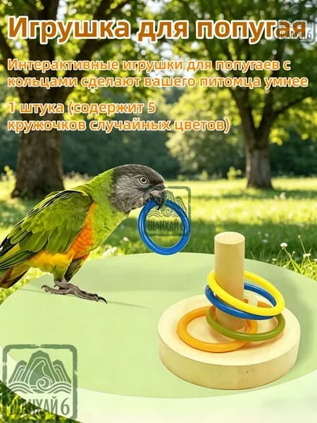 Игрушки для птиц, Интерактивная игрушка с кольцом попугая