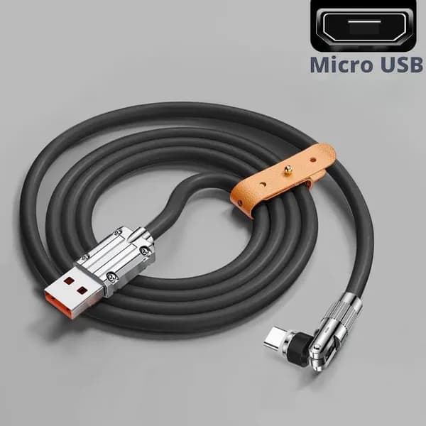Кабель для мобильных устройств USB 1.1/Micro-USB 2.0 Type-A, 1.8 м, горчичный