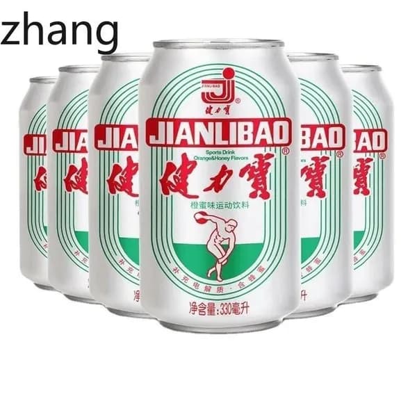 Газированный напиток Jianlibao апельсиново-медовый в жестяных банках классический ностальгический 330мл