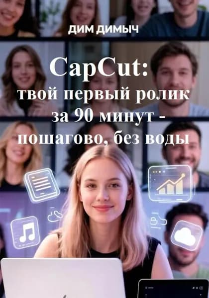CapCut: твой первый ролик за 90 минут пошагово, без воды | Дим Димыч | Электронная книга