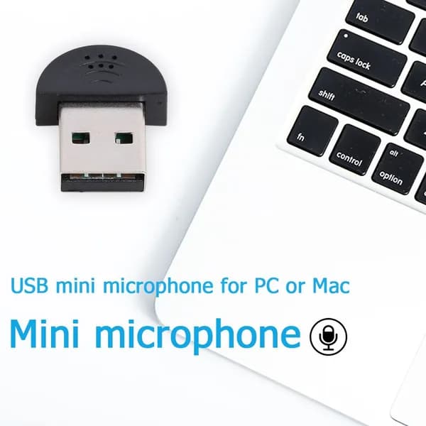 milochic Аксессуар для микрофона универсальный Мини-микрофон USB, черный