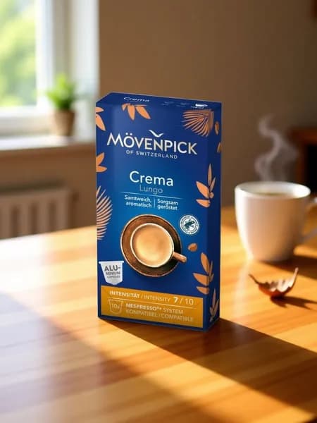 Кофе в капсулах Movenpick Crema Lungo для кофемашин системы NESPRESSO - 10 шт., капсульный кофе