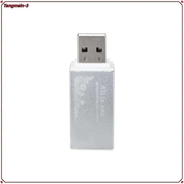 Устройство чтения карт памяти USB 2.0 серебристого цвета