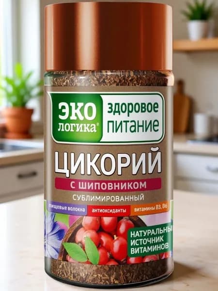 Цикорий Экологика сублимированный с шиповником 85 г