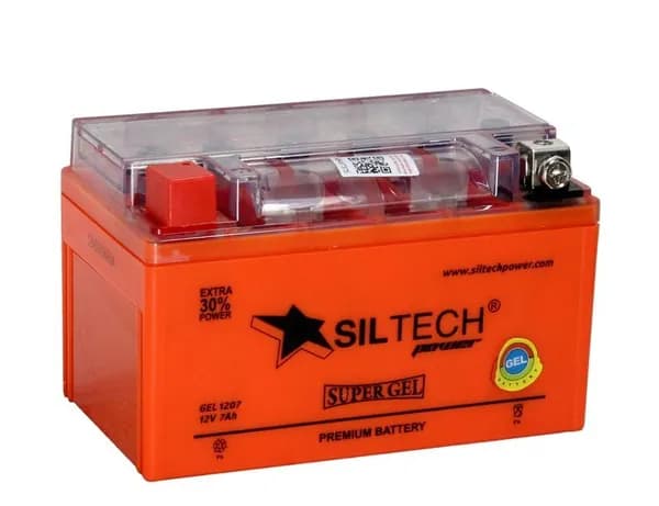 Аккумулятор мото SILTECH GeI 12v 7ah п.п. 100A д.150 x ш.87 x в.94