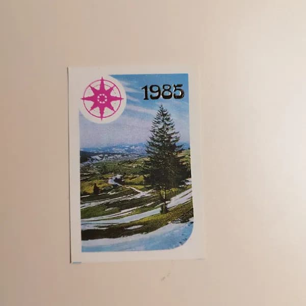 Календарик карманный 1985