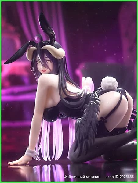 Аниме Фигурка OVERLORD albedo Девушка-кролик 13CM