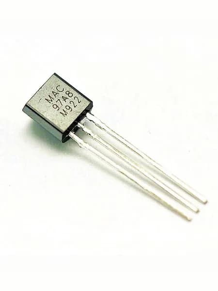 30 шт MAC97A8 TO-92-3, Симистор, 600В, 0.6А, заменяет MAC97A6, Z0607MA