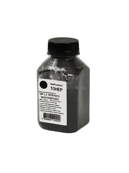 Тонер NetProduct для HP LJ 1010/1012/1015/1020/1022, Bk, 100 г, банка