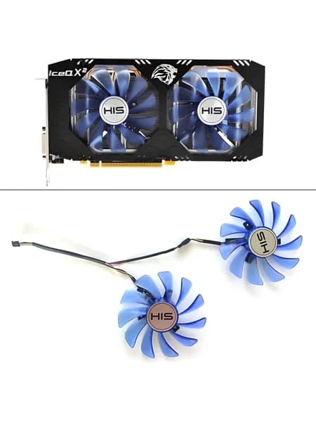 Вентиляторы 95 mm для видеокарты HIS RX 590 580 IceQ