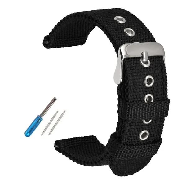 Нейлоновый ремешок из парусины, подходит для Samsung Active2 40 мм 44 мм /Gear S3 /Huawei GT GT2 2e /Galaxy watch 4 / Classic 3 браслет 45 мм 42 мм/ширина 20 мм 22 мм