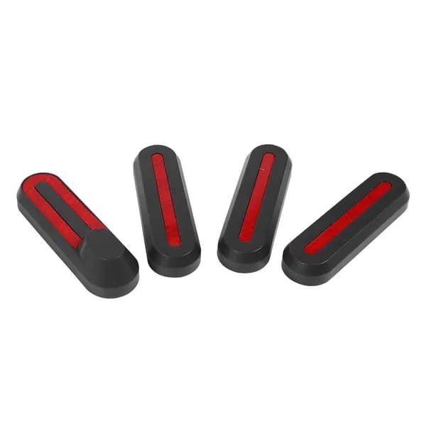 Защитные колёсные крышки для электросамоката Xiaomi M365, комплект из 4 шт., серые, с отражающими наклейками