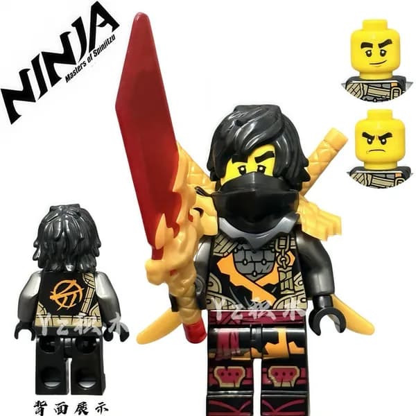 Ninjago, ниндзя, Кай, Джей, Коул, Зейн, Ния, Ллойд, мини-фигурки, конструктор, совместимый с Lego.
