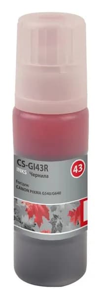 Чернила Cactus CS-GI43R красный 60мл для Canon Pixma G640/540