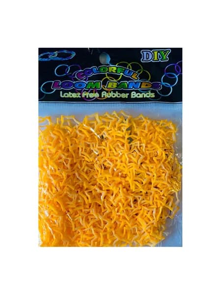 Желтые ребристые резинки Loom Bands 600 штук