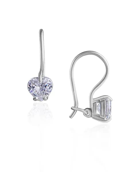 Серьги детские серебро 925 с фианитом