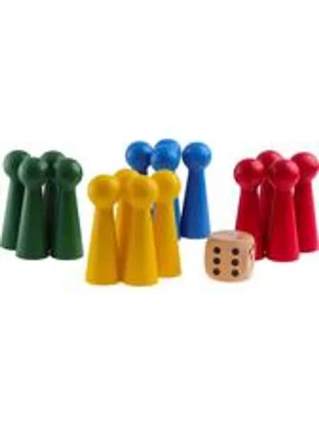 Wurfelspiel - Ludo, 15 cm + Tischtuch Настольная игра