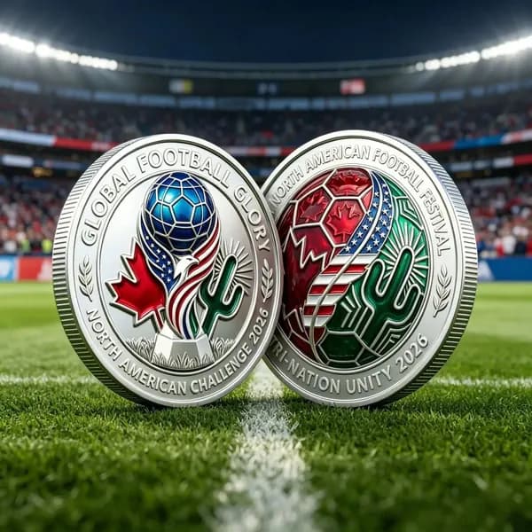 Монета в честь Чемпионата мира по футболу 2026 года