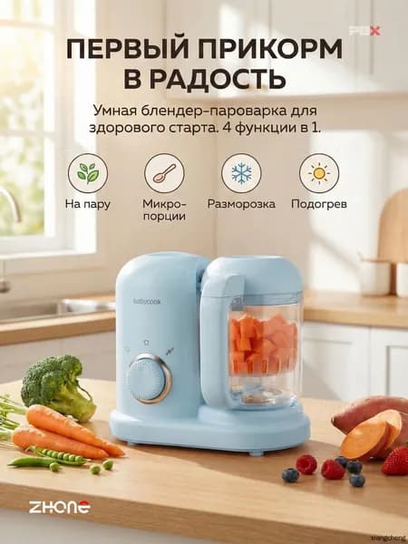 Портативный блендер mzm-20260613102004582, голубой