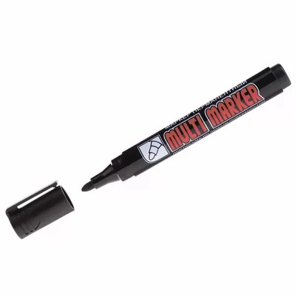 Перманентный маркер Crown Multi Marker CPM-800 черный (1 шт)