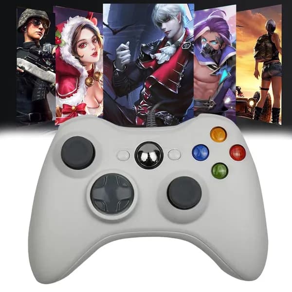Игровой контроллер для ПК и телевизора, проводной, белый