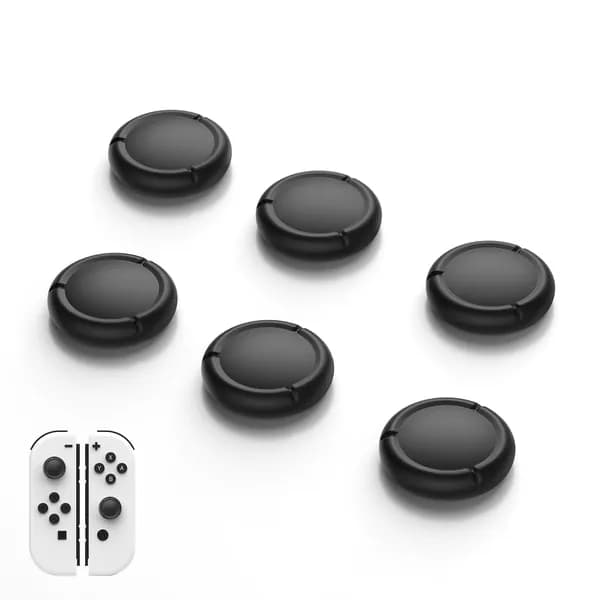 6 ШТ. противоскользящих колпачков для кнопок Switch /OLED / Lite, удобная крышка для джойстика