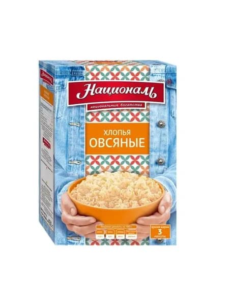 Националь Хлопья овсяные, 400 гр
