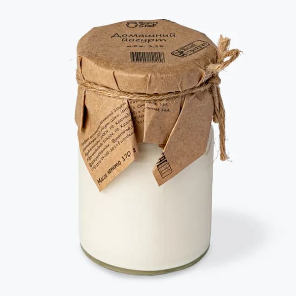 Йогурт домашний, термостатный, 3,2% 170 г, Yogurt Shop