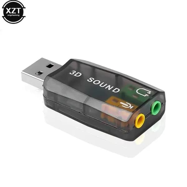 Внешняя звуковая карта USB2.0, адаптер звука для 5.1 для компьютера, ноутбука