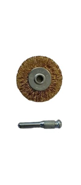 корщетка дисковая D50мм латунь, шпилька 6мм