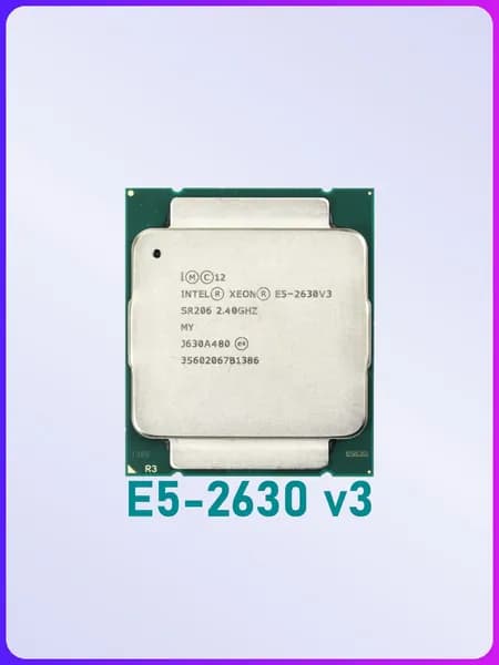Intel Серверный процессор S2011-3 Intel Xeon E5-2630 v3 2,4-3,2GHz, 8 ядер, 16 потоков, 20mb, TDP 85W, IMC 1866MHz OEM (без кулера)