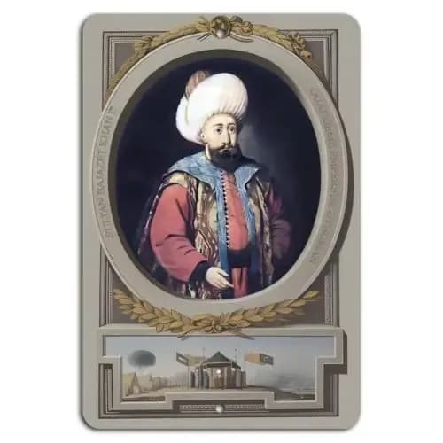 Королевское наследие: Султан Баязид Хан IV - Алюминиево-жестяная табличка
