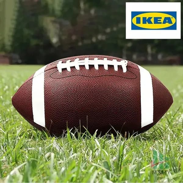 IKEA Мяч для регби, коричневый