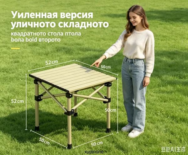 Садовый стол 50х50х50 см