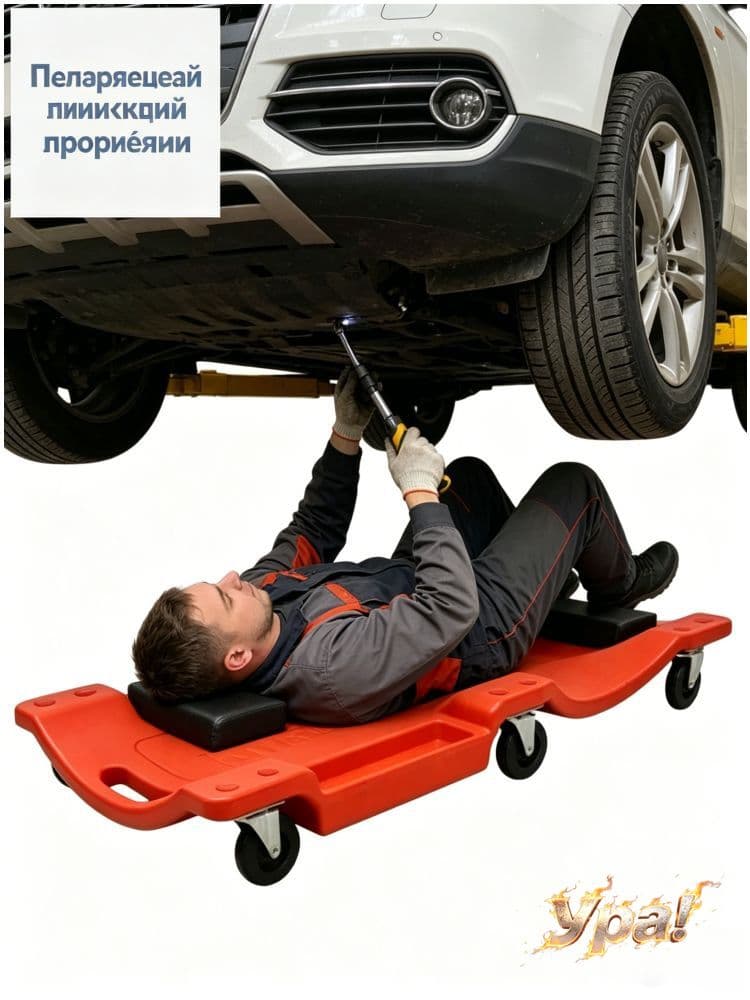 Скейт для ремонта автомобиля длиной 36 дюймов, усиленный вариант для автосервиса и домашнего использования.