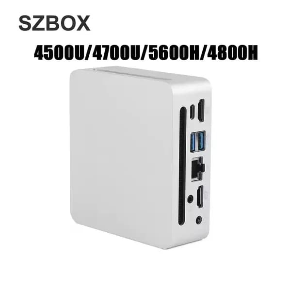 Мини-ПК Ryzen 7 5825U (AMD Ryzen 7 5825U, RAM 8 ГБ, SSD 512 ГБ, AMD Radeon, Windows 11 Pro), серебристый