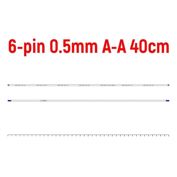 FFC Шлейф 6-pin Шаг 0.5mm Длина 40cm Прямой A-A
