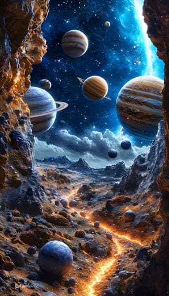 Постер "космос", 29 см х 21 см