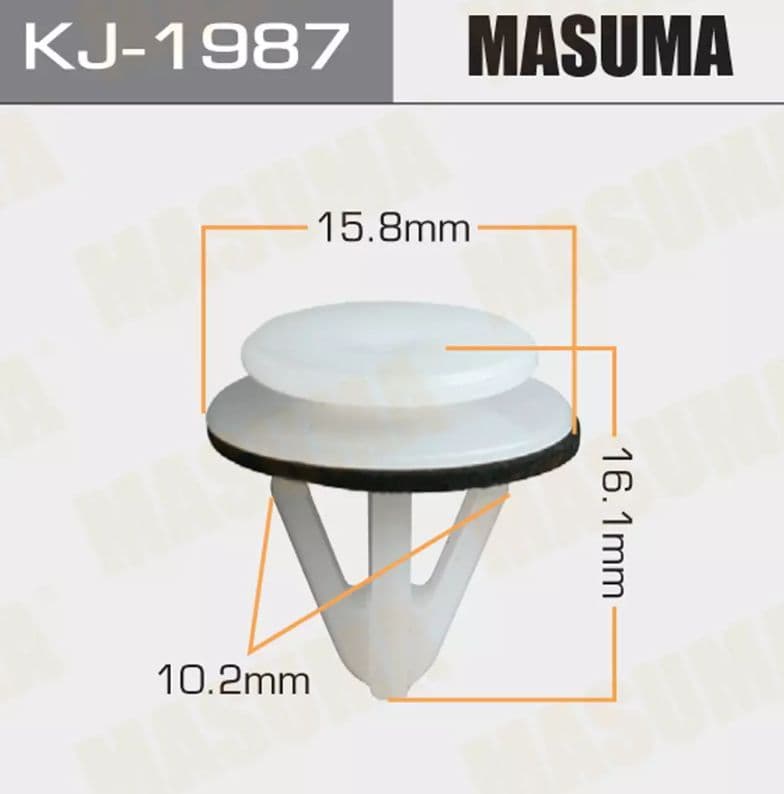 Клипса пластмассовая KJ-1987