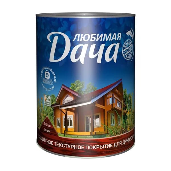 Пропитка ЛЮБИМАЯ ДАЧА защитно-декоративное, рябина (0,75л)