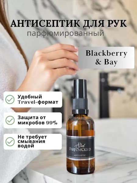 Спрей для рук антибактериальный Blackberry & Bay карманный размер 50 мл от ParfumCloud