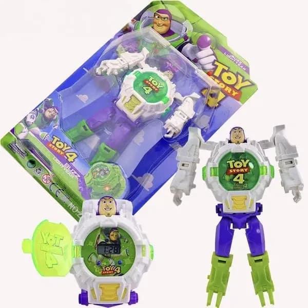 Детские трансформирующиеся электронные часы Базз Лайтер Toy Story для мальчиков