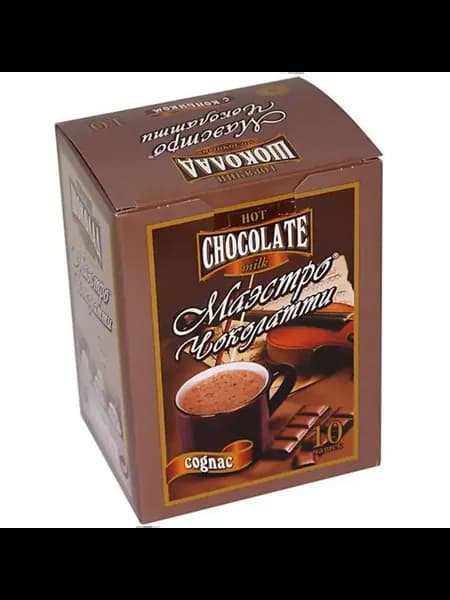 Горячий шоколад Молочный вкус Коньяк 10х25 г 1 уп