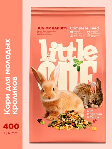 Little One Корм для молодых кроликов, 400 г