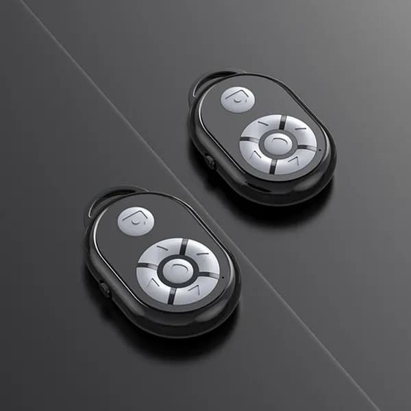 Беспроводный Bluetooth-пульт для селфи с силиконовыми кнопками, чёрный