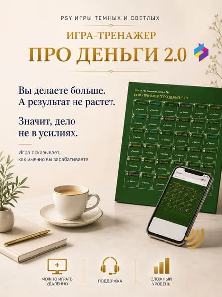 PSY Игры "Про деньги"2.0 трансформационная настольная игра для одного +. 11 колод МАК, карты в он-лайн сервисе без регистрации