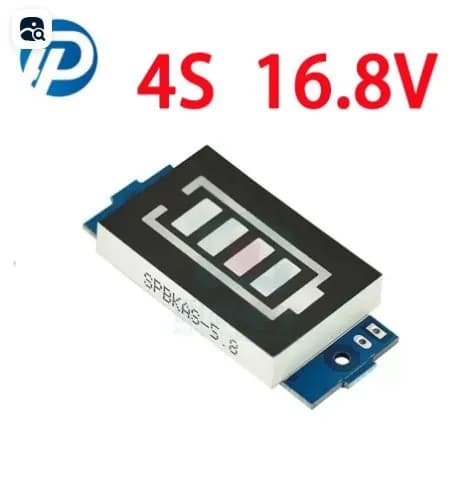 Индикатора заряда литиевых аккумуляторов 4S 16.8V(4S 16.8B)