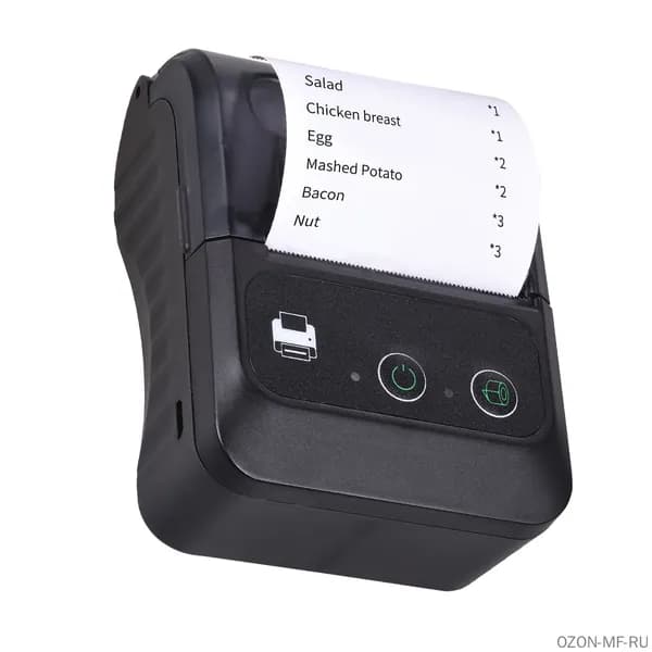 Портативный беспроводной термопринтер чеков, мини USB POS-мобильный прибор, поддерживающий команды печати ESC/POS, совместимый с мобильными и настольными системами, идеальный для малого бизнеса