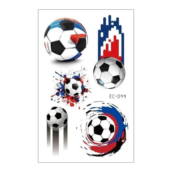 Водонепроницаемые детские наклейки-татуировки carnival football