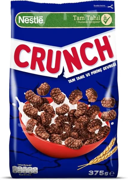 Nestle Crunch Хрустящие Злаки для Завтрака с Шоколадом и Хрустящей Начинкой, 375 г